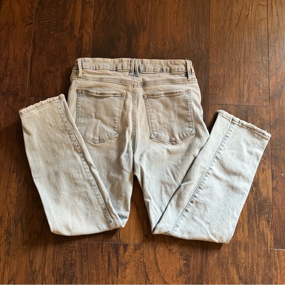 Good American GOOD CLASSIC NATURAL FRAY HEM Jeans Size 12 - Picture 4 of 6